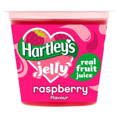 Hartley's Raspberry Jelly Pot 125g, British Import (Pack of 2)