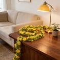 thumbnail image 6 of Artificial Daisy Flowers Garland, 78.7 inch Daisy Garland Spring Flowers Garland, Fake Flower Vine Greenery, Hanging Flower for Home Garden Outdoor Wedding Arch Floral Decor, Yellow, 6 of 6