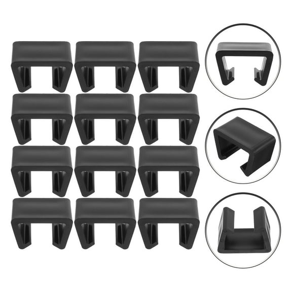 MLINS  12 Pcs Sofa Clip Outdoor Sectional Couch Connectors Furniture Black