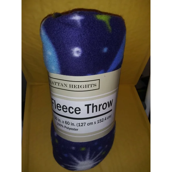 Blue Celestial Theme Polar Blanket 50"X 60" By Manhattan Heights