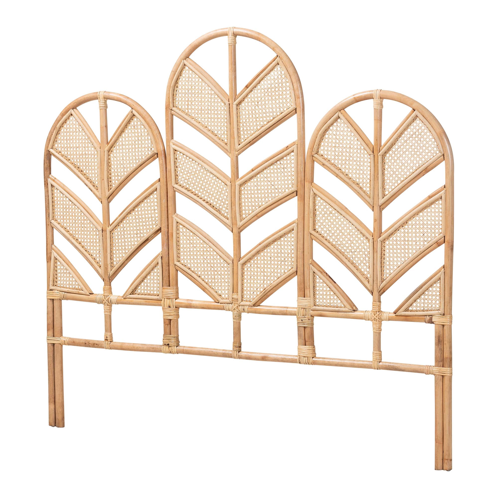 bali & pari Liang Boho Standalone Headboard, King, Natural