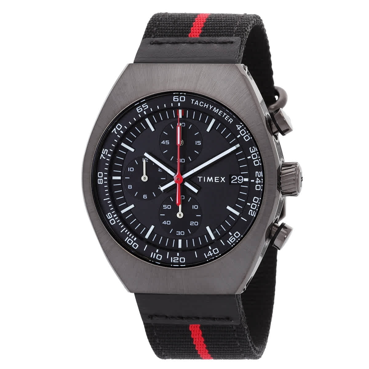 Timex Legacy Tonneau Chronograph Quartz Black Dial Men's Watch TW2W50200