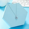 thumbnail image 3 of To My Beautiful Granddaughter Necklace Cubic-Zirconia Moon and Star Necklace For Granddaughter Birthday Graduation Gift, 3 of 4