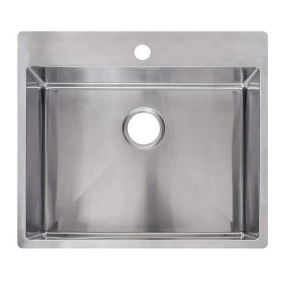 Franke HFXS2522-1 Vector 25 Inch Stainless Steel Single Kitchen Sink
