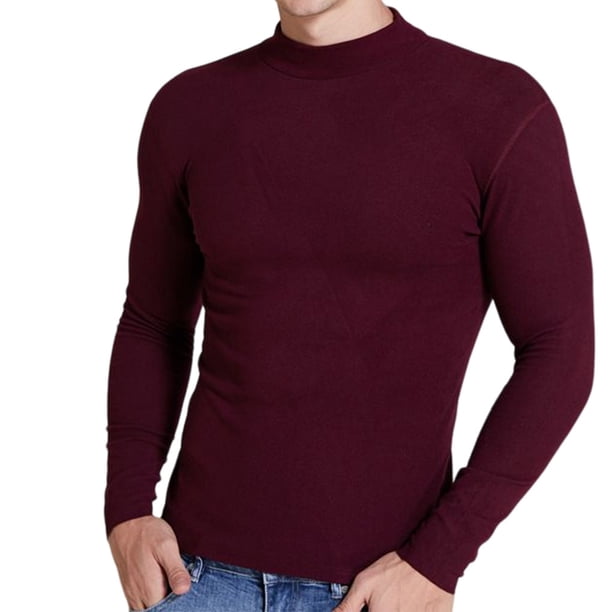 Guardurnaity Ropa de abrigo, suministros para hombres, camisa térmica, jerséis informales, multicolor, tamaño compacto, flexible al tacto, ropa de manga Ropa interior Rojo Guardurnaity AP013704-05