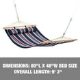 thumbnail image 3 of Bliss Hammocks 48-in. Wide Caribbean Hammock W/ Pillow & Hanging Hardware, 265 Lb. Capacity - Patriot Stripe, 3 of 6