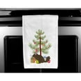 thumbnail image 3 of Carolines Treasures BB9242WTKT Chinchilla Christmas White Kitchen Towel Set of 2 Dish Towels Teal 19 X 25" multicolor, 3 of 3