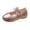 Gold, variant on Girls Flower Pearl Mary Jane Flats, Round Toe School Shoes, Soft Sole Non Slip Toddler Princess Dress Flats for Kids (Purple, 12-18 Months)