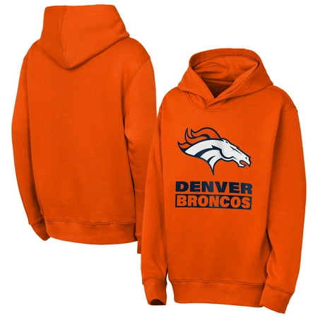 Youth Outerstuff Orange Denver Broncos Back to Basics Hoodie