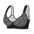 thumbnail image 4 of WAYUTE Bras for Women Plus Size Leopard Front Buttoned Backless Comfort Everday Bra with Adjustable Shoulder Straps Seamless Bra, 4 of 5