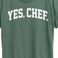 thumbnail image 3 of Instant Message - Yes Chef Collegiate - Women's Short Sleeve Graphic T-Shirt, 3 of 7
