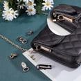 thumbnail image 3 of 1 Box 12 Pack Metal Bag Chain Buckle 6 Styles Alloy Purse Suspension Clasp Handbag Side Clip Buckles Detachable D Ring Buckle Chain Link Connector Backpack Hardware for DIY Leather Craft Making, 3 of 6