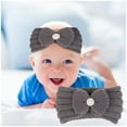 thumbnail image 3 of YisangMZ Children's Wool Headband Top Hairband For Warm Autumn And Winter Hairband Solid Flower Headband 21 Color, 3 of 4