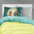 thumbnail image 2 of Halloween Scary Briard Brown Fabric Standard Pillowcase, 2 of 2