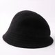 thumbnail image 3 of Sombrero de pescador de lana pura estilo coreano para otoño e invierno, artístico, térmico, resistente al viento, a juego, plegable, 3 of 5