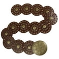 thumbnail image 5 of WEUVEB Hollow Disc Belt Western Style Exaggerated Cowboy Wide Brown Metal Pu Waist Accentuation 1Pcs 45.3X3.6X0.4In, 5 of 8