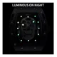 thumbnail image 2 of Reloj de pulsera Baogela Quartz para hombre, luminoso, color de fondo negro y rosa, 2 of 8