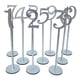 thumbnail image 4 of Números de mesa, tarjetas de número de mesa, centro de mesa de madera, letreros de mesa, tarjetas de lugar, 10 piezas de plata, 4 of 9