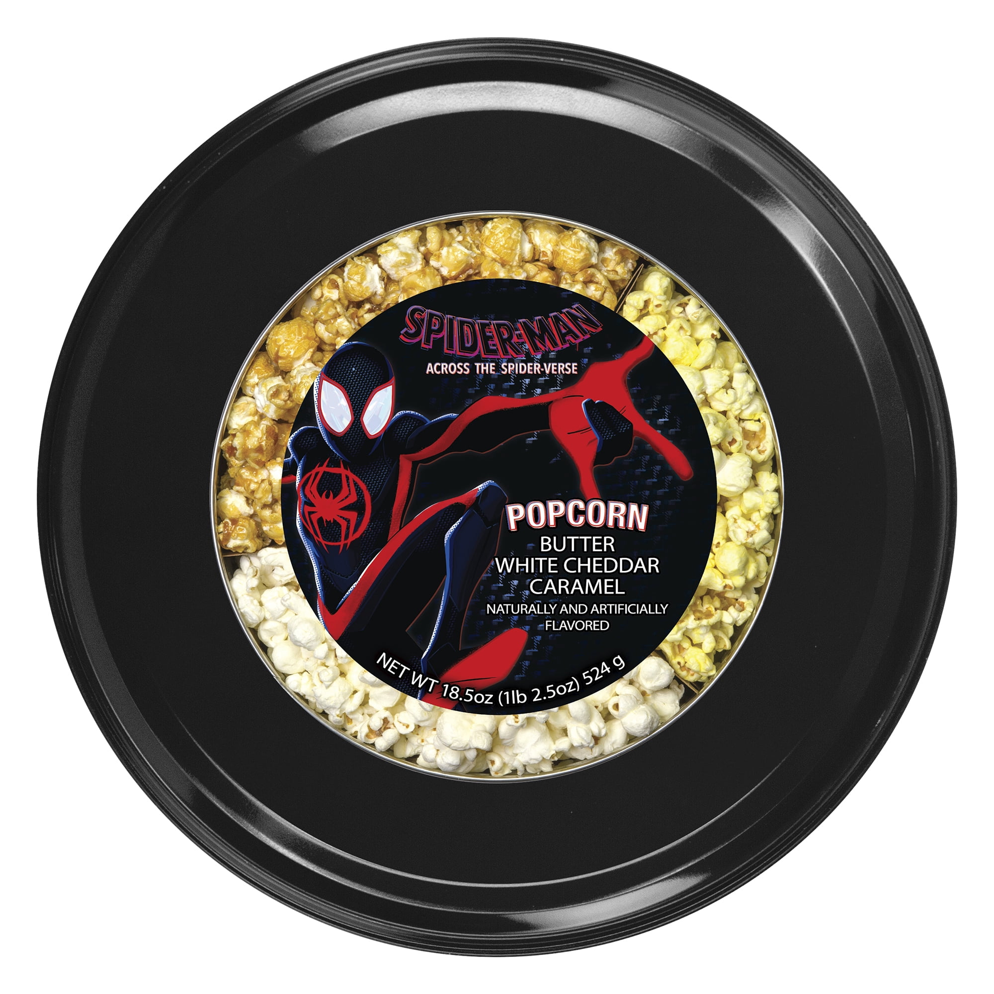 Marvel Spider-Verse Popcorn Tin, 18.5 Ounces
