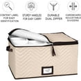 thumbnail image 2 of HOLDN' STORAGE Stemware Storage Case for 12 Wine Glasses - Soft Microfiber, 19" x 9.5" x 14", 2 of 7