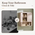 thumbnail image 6 of Aitjunz 46" W Bathroom Wall Storage Cabinet, Wood Medicine Cabinet with Doors and Adjustable Shelf, Over the Toilet Storage Cabinet for Bathroom, Laundry Room and Kitchen, Cream, 6 of 8