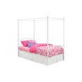 thumbnail image 1 of DHP White Twin Canopy Bed, 1 of 4