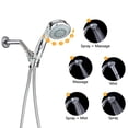 thumbnail image 2 of 5-Function Handheld Shower Head Set with Multi-Directional Bracket, Arm and 1.5m Flexible Hose, 2 of 6