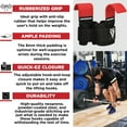thumbnail image 3 of RDX Weight Lifting Hooks Straps Pair, Non-Slip Rubber Coated Grip, 7mm Neoprene Padded Wrist Support Powerlifting Deadlift Pull Up Fitness Strength Training Wrap, Gym Bodybuilding, Workout, 3 of 9