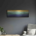 thumbnail image 6 of Luxe Metal Art 'Yellow Sky Mountains' by Ryan Fowler, Metal Wall Art, 36"x12", 6 of 9