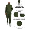 thumbnail image 3 of Men's Moisture Wicking Performance Tech Sweater & Pants 2-Piece Dry Fit Active Set With Reflective Ankle Zipper Design (Sizes, S-2XL), 3 of 5