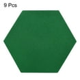 thumbnail image 3 of Uxcell Felt Coasters, Hexagonal Absorbent Pad Coaster for Drink Cup Pot Bowl Vase, Green 9 Pack, 3 of 5