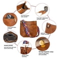 thumbnail image 6 of HKCLUF Crossbody Bag for Women 2pcs Leather Crossbody Bag and Wallet Set With 2 Replacement Guitar Leopard Straps Hobo Handbag, 6 of 9