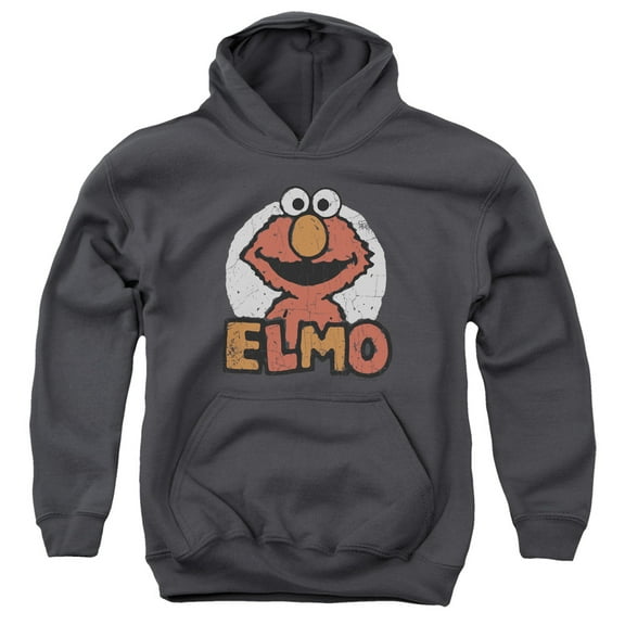 Sesame Street - Elmo Name - Youth Hooded Sweatshirt - Large