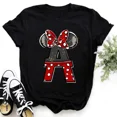 thumbnail image 4 of 2024 Marca Disney Ropa para niños Minnie Mouse Rojo Negro Letras AZ Estampado Niñas Niños Algodón Camiseta Negro Y2k Tops Camisetas para bebés, 4 of 5