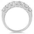 thumbnail image 2 of SZUL Women's 1 3/8 Carat TW Seven Stone Diamond Wedding Band in 14K White Gold  (J-K-L Color, I2-I3 Clarity), 2 of 3