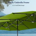 thumbnail image 4 of Summit Living 13 ft Large Patio Umbrella Double-Sided Rectangular Outdoor Market Table Umbrella for Outside – Lime Green, 4 of 8
