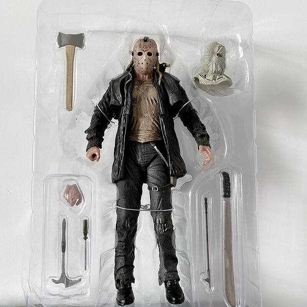 NECA Friday The 13th Figure Modelo de figura de acción, The New Blood, Campeón UlOscar, Tyorhees, Horror, Regalo de Halloween, Parte VII 7 zhangmengya unisex
