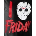 thumbnail image 3 of I Love Friday Jason Voorhees Mask Shirt Distressed Licensed Graphic T-Shirt, 3 of 3