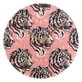 thumbnail image 5 of Tiger Head on Pink Black 10 inch Wall Clocks Non Ticking Easy to Read Battery Decorative for Home Bathroom Kitchen Bedroom Living Room, 5 of 8