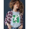 thumbnail image 2 of Shamrock's ICEE Bear Fun - Lucky St.Patrick's Day Graphic Women's T-shirt, 2 of 4