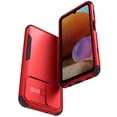 thumbnail image 7 of SaniMore for Samsung Galaxy A13 5G (6.5" 2021) Case, [Sliding Camera Window] Wireless Charging Shockproof Drop Resistant Hybird PC TPU Anti-slip Heavy Duty Protective Shell, Red+Black, 7 of 7