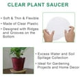 thumbnail image 6 of PET-U 5/10 Pack Clear Thick Plastic Heavy Duty Sturdy Plant Saucer Drip Trays for pot, 6 of 10