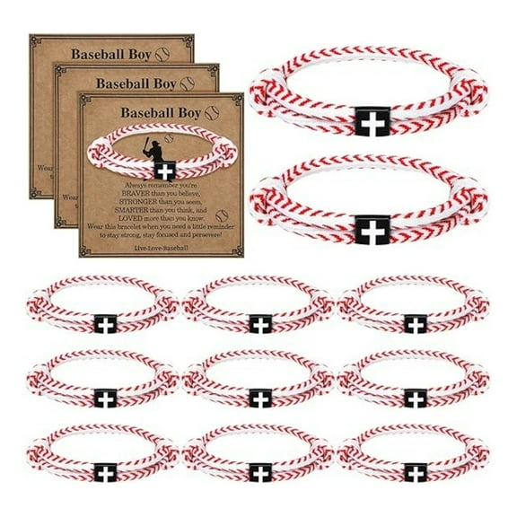 Sdmnsg-T Stocking Stuffers Christmas Gift- Baseball/Basketball/Football/Soccer Bracelet for Men Cross Beaded Bracelet Gifts for Son Grandson Players Team Fan Friends,Birthday Christmas Gifts for Men