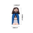 thumbnail image 3 of Fiudx Estatua de Cristo En Miniatura, Elegante Pieza de Decoración para El Hogar, Diseño Realista para Estanterías, Ideal Como Regalo Navideño, Ideal para Familiares o Amigos, Tamaño 1,5 X 1,5 X 3,5, 3 of 5