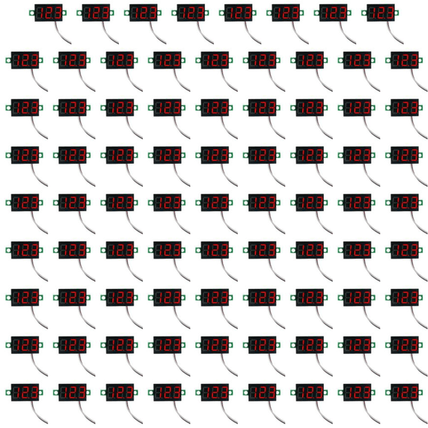 Pantalla voltaje 2 cables 5 V-40 V medidor LED 0 28 pulgadas () rojo