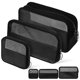 thumbnail image 1 of 6 Pcs Mesh Makeup Bags Portable Travel Toiletry Bags Cosmetic Travel Toiletry Pouches, 1 of 1