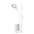 thumbnail image 3 of Dmlowu Desk Lamp Eye Protection Table Lamp Dimmable Cordless Lamp with Organizer, Bright Desk Reading Lamp for College Dorm Room Bedroom Office Dormitory, 3x15.7 Inch, Long Flexible Gooseneck, 3 of 7