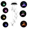 thumbnail image 2 of Lixada 2020 LED Solar Luz solar Campanas de viento Luz, Regalo sorpresa para novias Madres Hija, Lámpara giratoria colgante de jardín Luces de hadas que cambian de color Luces de decoración al aire libre Zhivalor LL-0543-1, 2 of 6
