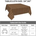 thumbnail image 2 of Square Tablecloth 52 x 52 Inch, Brown Glen Plaid Square Tablecloth Stain and Wrinkle Resistant Tablecloths Kitchen Dining Tablecloth for Restaurant, Picnic, Indoor and Outdoor Dining, 2 of 8