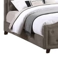 thumbnail image 4 of Benjara Gia Upholstered California King Bed-Clipped Corners-Rich Brown Polyester, 4 of 8